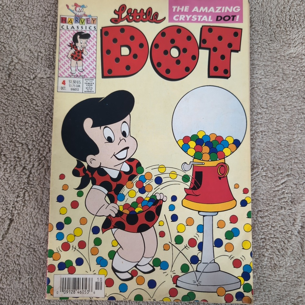 Little Dot 4 Harvey Classics Comic The Amazing Crystal Dot Oct 1993 Richie Rich